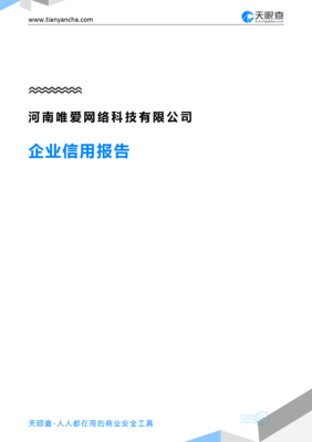 河南唯爱网络科技(企业信用报告)- 天眼查