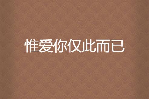 惟爱你仅此而已